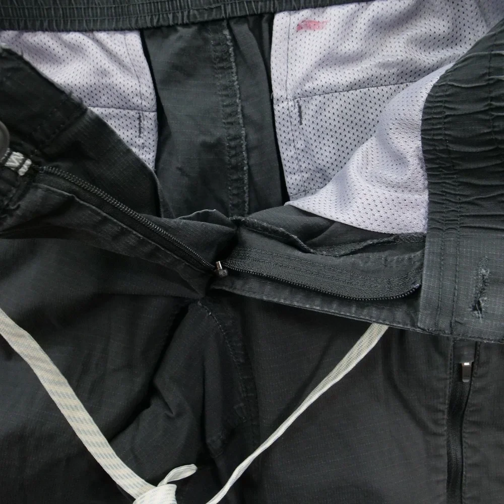 Vuori Pants Mens Small Gray Ripstop Climber Drawstring Tapered Elastic Waist